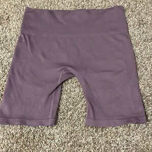 Purple biker shorts